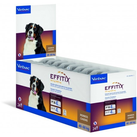 Virbac Effitix Pipetas para Perro XL 40-60 kg - 24 Unidades Virbac Effitix Pipetas para Perro XL 40-60 kg - 24 Unidades