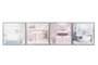 DKD Home Decor Cuadro de Lienzo Enmarcado 60x60x2,6 cm Surtido 4 Piezas