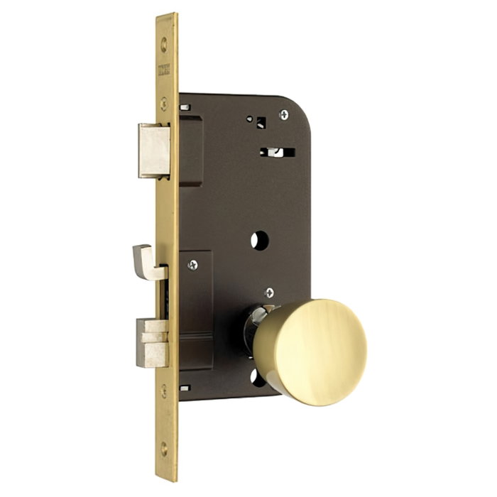 Yale Cerradura de Embutir 48-e-bc/ 80 con Pomo Interior y Gancho Antipalanqueta Yale Cerradura de Embutir 48-e-bc/ 80 con Pomo Interior y Gancho Antipalanqueta