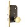 Yale Cerradura de Embutir 48-e-bc/ 80 con Pomo Interior y Gancho Antipalanqueta