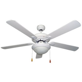 Bastilipo Ventilador de Techo Malaga 132 cm Blanco 60W 5 Palas
