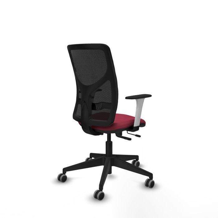 PIQUERAS Y CRESPO Silla de oficina Motilla con mecanismo Sincro/Traslack, Granate y Negro PIQUERAS Y CRESPO Silla de oficina Motilla con mecanismo Sincro/Traslack, Granate y Negro