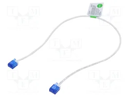 LogiLink Patch Cable Cat.6A U/UTP Slim High-Flex, blanco, 0,50 m