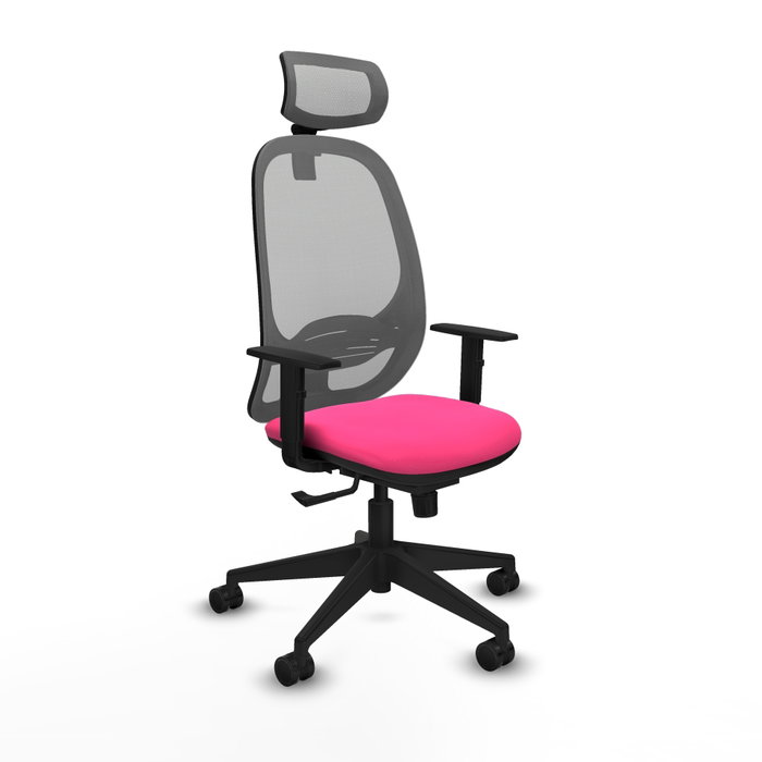 PIQUERAS Y CRESPO Silla de oficina Cilanco Rosa y Gris PIQUERAS Y CRESPO Silla de oficina Cilanco Rosa y Gris