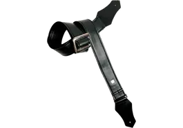 GETM Correa Guitarra Bajo Diego Black Ajustable hasta 165cm Polipiel Nailon Piel Negra