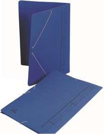 CARCHIVO Pack de 20 Carpetas de Cartón con Gomas Azul Formato Folio