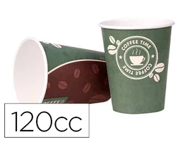 Blanca Vaso Térmico de Cartón 120 cc Paquete de 50 Unidades