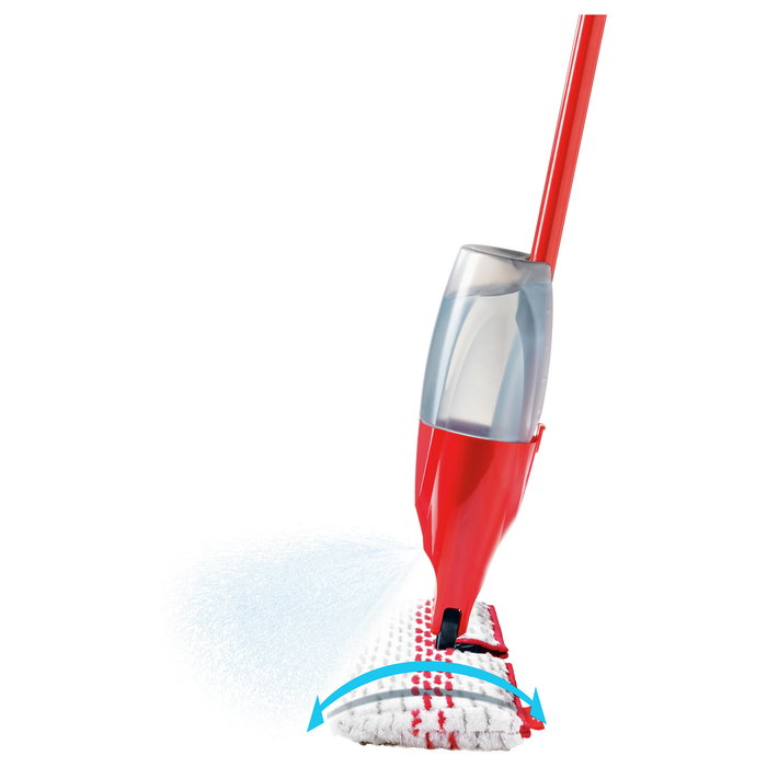 Vileda 1.2 Spray Max - Fregona de Microfibra para Limpieza en Seco y Húmedo - Para Plástico, Laminado y Madera - Color Rojo y Blanco - 1 Unidad en Caja