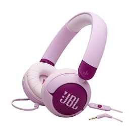 JBL Junior 320 Auriculares Diadema Supraaural para Niños, con Cable, Micrófono y Control en Cable, Color Lila/Púrpura