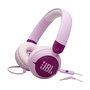 JBL Junior 320 Auriculares Diadema Supraaural para Niños, con Cable, Micrófono y Control en Cable, Color Lila/Púrpura