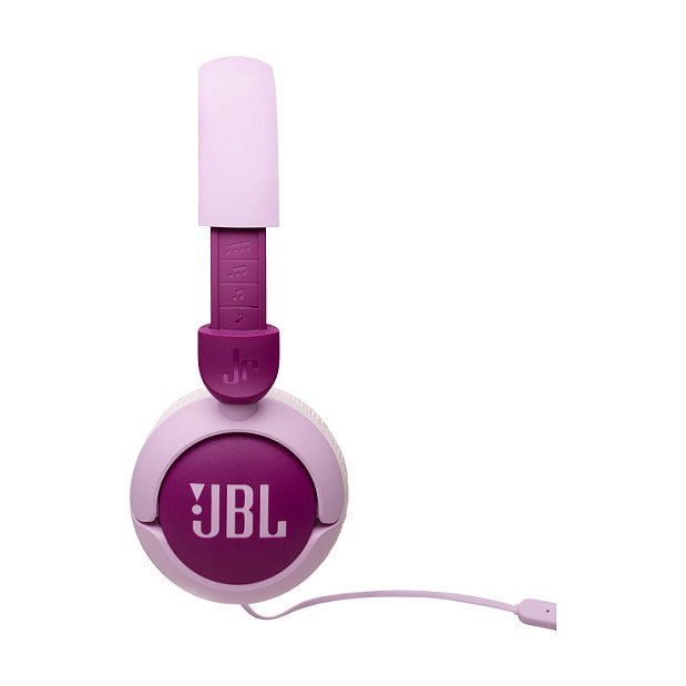 JBL Junior 320 Auriculares Diadema Supraaural para Niños, con Cable, Micrófono y Control en Cable, Color Lila/Púrpura