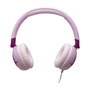 JBL Junior 320 Auriculares Diadema Supraaural para Niños, con Cable, Micrófono y Control en Cable, Color Lila/Púrpura