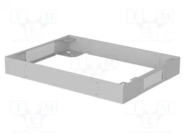 LANBERG Zócalo de armario de acero 800x600x100mm gris