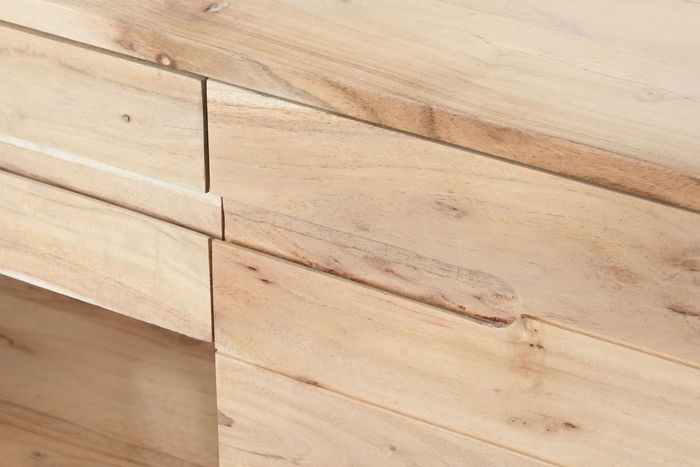 DKD Home Decor Indi acacia 1c25 Mueble TV Natural 150 x 61 x 40 cm