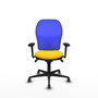 PIQUERAS Y CRESPO Silla de oficina Jorquera Amarillo/Azul