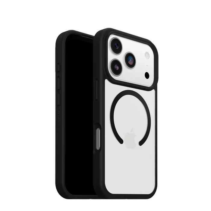 Otterbox React MagSafe para iPhone 17 Pro, Black Crystal - Clear/Black Otterbox React MagSafe para iPhone 17 Pro, Black Crystal - Clear/Black