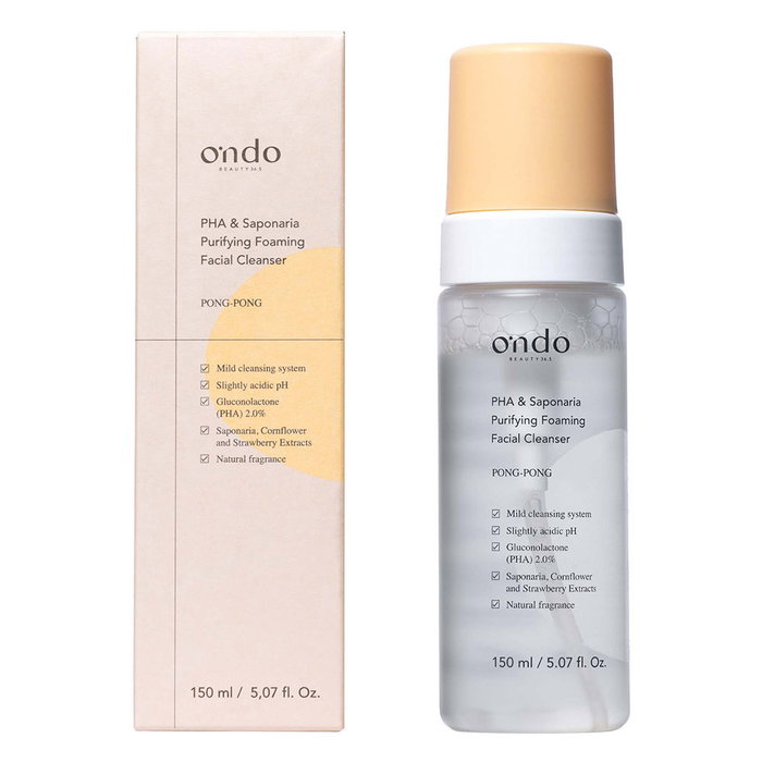 Ondo Beauty 36.5 Limpiador Facial Espumoso Purificante PHA & Saponaria 150 ml
