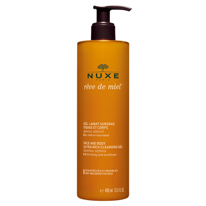 Nuxe Reve de Miel Gel Limpiador Ultra-Rico para Rostro y Cuerpo 400 ml