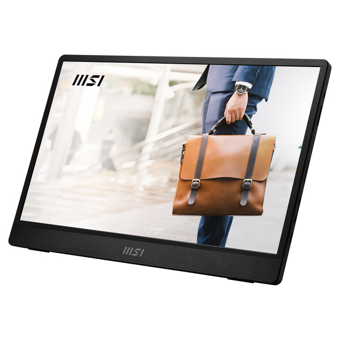 MSI PRO MP161 E2 Monitor Portátil 15.6 Pulgadas FHD IPS, USB-C, Mini HDMI, Altavoz, 1920 x 1080 px, 16:9