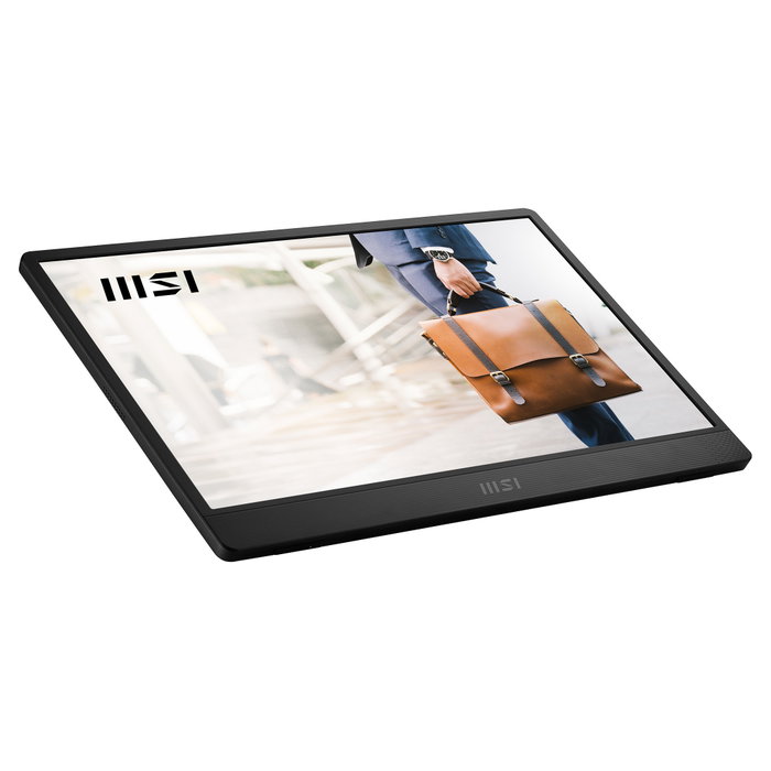 MSI PRO MP161 E2 Monitor Portátil 15.6 Pulgadas FHD IPS, USB-C, Mini HDMI, Altavoz, 1920 x 1080 px, 16:9