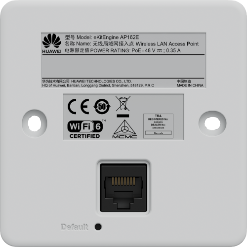 Huawei eKit AP162E 50087150 Punto de Acceso Wi-Fi 2975 Mbit/s Doble Banda 2.4/5 GHz PoE Blanco Huawei eKit AP162E 50087150 Punto de Acceso Wi-Fi 2975 Mbit/s Doble Banda 2.4/5 GHz PoE Blanco