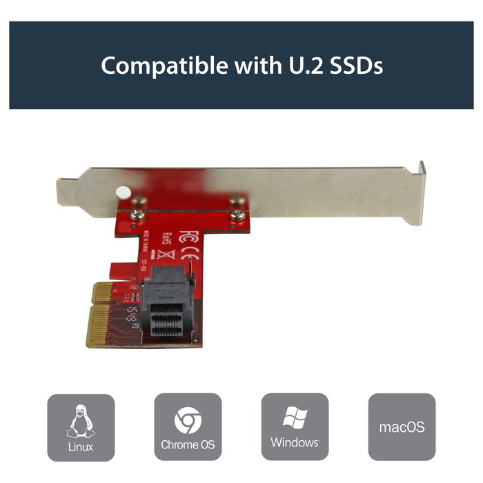 StarTech Adaptador PCIe x4 a SFF-8643 para SSD NVMe U.2 StarTech Adaptador PCIe x4 a SFF-8643 para SSD NVMe U.2