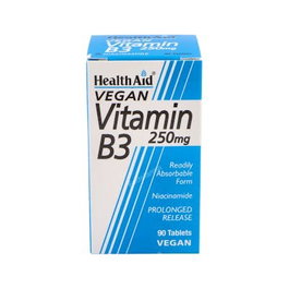 Health Aid Vitamina B3 (Niacinamida) 250mg, 90 comprimidos