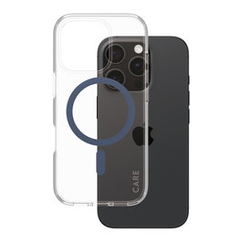 PanzerGlass CARE Flagship Urban Combat Case Blue MagSafe para iPhone 16 Pro - Transparente