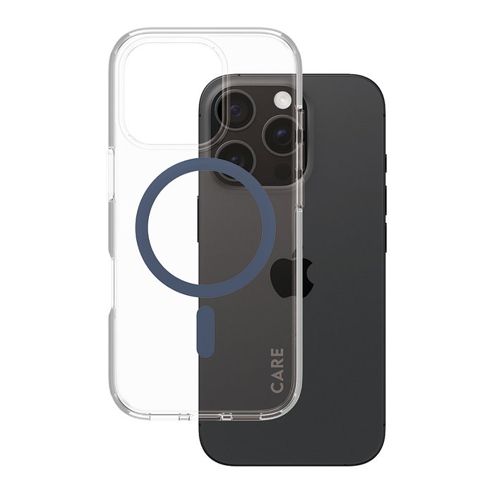 PanzerGlass CARE Flagship Urban Combat Case Blue MagSafe para iPhone 16 Pro - Transparente PanzerGlass CARE Flagship Urban Combat Case Blue MagSafe para iPhone 16 Pro - Transparente