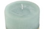 DKD Home Decor Vela de Cera Parafina Turquesa