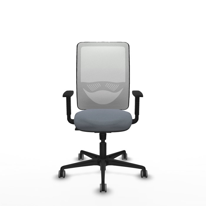 PIQUERAS Y CRESPO Silla de oficina Zulema con mecanismo Sincro, Gris y Blanco PIQUERAS Y CRESPO Silla de oficina Zulema con mecanismo Sincro, Gris y Blanco