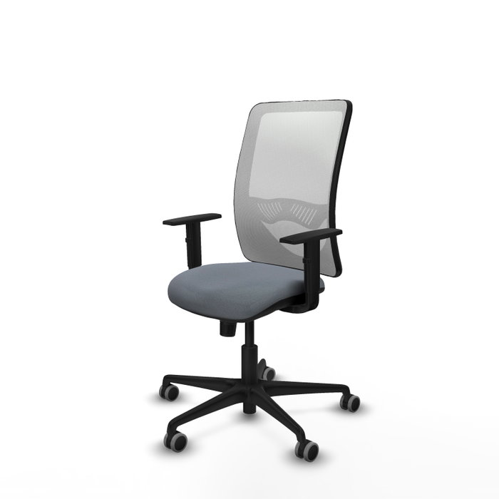 PIQUERAS Y CRESPO Silla de oficina Zulema con mecanismo Sincro, Gris y Blanco PIQUERAS Y CRESPO Silla de oficina Zulema con mecanismo Sincro, Gris y Blanco
