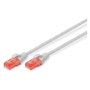 Digitus Cable de conexión Cat6 U/UTP 2xRJ45 5.0m gris LSZH