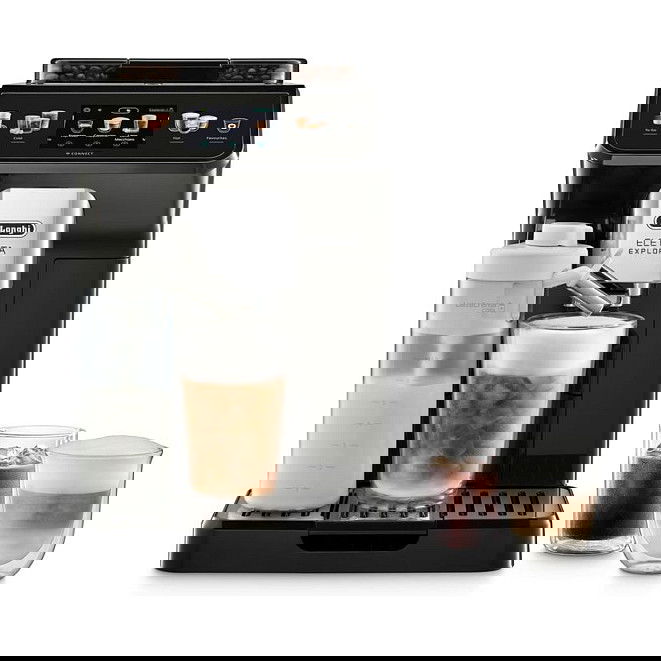 DeLonghi Eletta Explore ECAM450.65.G Máquina Espresso Automática 1.8L Granos y Molido Molinillo Integrado Gris Oscuro DeLonghi Eletta Explore ECAM450.65.G Máquina Espresso Automática 1.8L Granos y Molido Molinillo Integrado Gris Oscuro