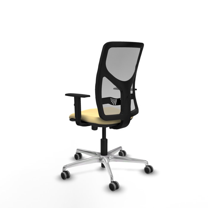 PIQUERAS Y CRESPO Silla de Oficina Motilla con Mecanismo Sincro/Traslack, Crema y Gris PIQUERAS Y CRESPO Silla de Oficina Motilla con Mecanismo Sincro/Traslack, Crema y Gris