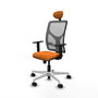 PIQUERAS Y CRESPO Silla de oficina Motilla Naranja y Gris