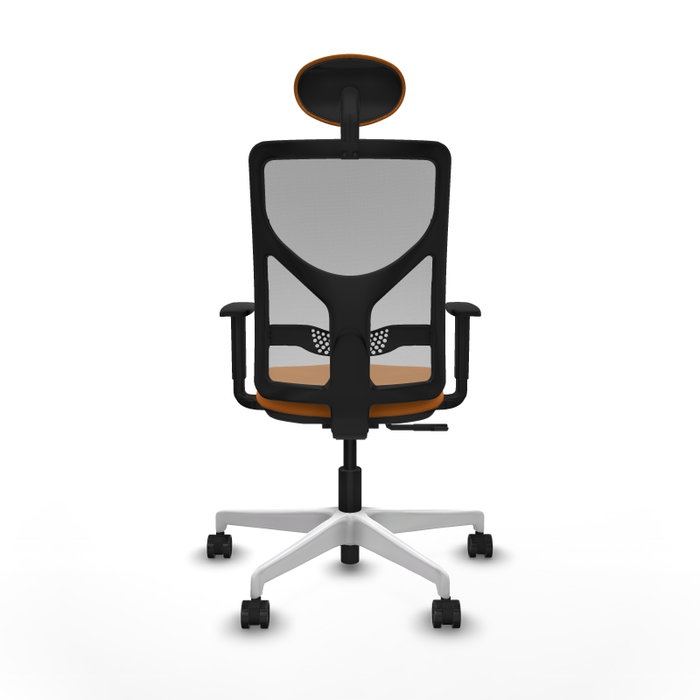 PIQUERAS Y CRESPO Silla de oficina Motilla Naranja y Gris