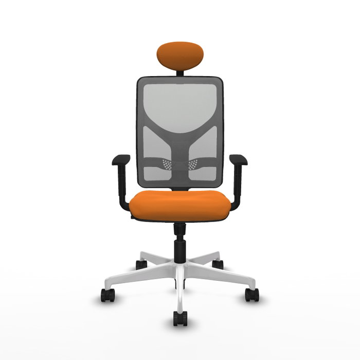 PIQUERAS Y CRESPO Silla de oficina Motilla Naranja y Gris