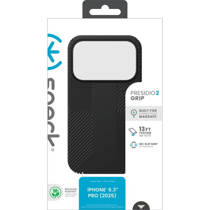 Speck Presidio2 Grip Case iPhone 17 Pro Black/Slate Grey/White