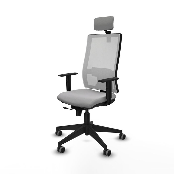 PIQUERAS Y CRESPO Silla de oficina Horna Gris claro y Blanco PIQUERAS Y CRESPO Silla de oficina Horna Gris claro y Blanco