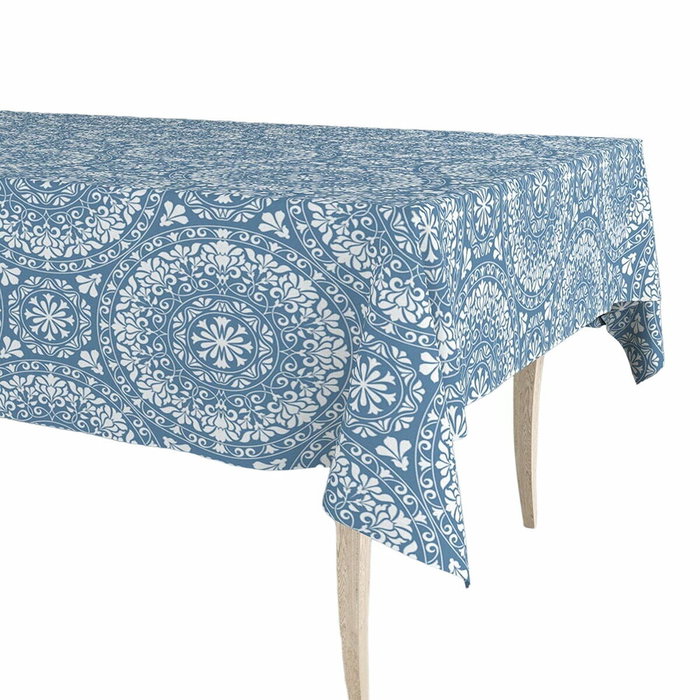 Exma Rollo de hule mantel mandala azul 1,40 x 25 m