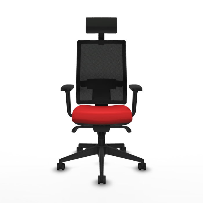 PIQUERAS Y CRESPO Silla de oficina Horna con mecanismo Sincro, Rojo y Negro PIQUERAS Y CRESPO Silla de oficina Horna con mecanismo Sincro, Rojo y Negro