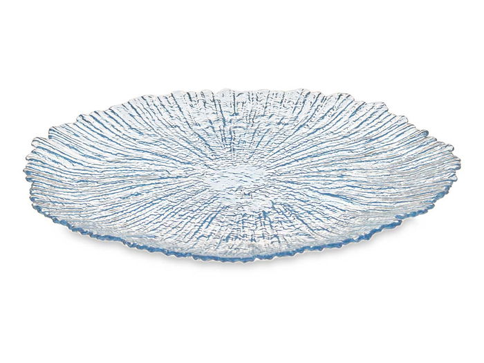 Vivalto Bajo Plato 32 cm Azul de Cristal (Set de 12) Vivalto Bajo Plato 32 cm Azul de Cristal (Set de 12)