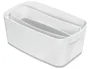 Leitz MyBox Wow Pequeña Caja de Almacenamiento con Tapa 5L Blanco/Gris - Contenedor Plástico