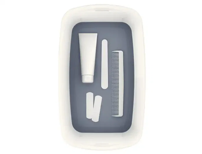Leitz MyBox Wow Pequeña Caja de Almacenamiento con Tapa 5L Blanco/Gris - Contenedor Plástico