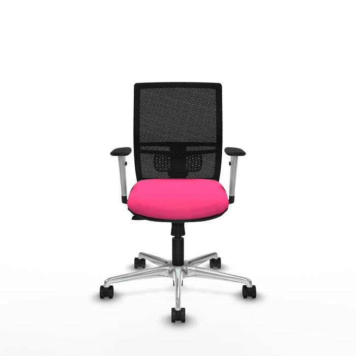 PIQUERAS Y CRESPO Silla de oficina Yunquera Rosa con mecanismo Sincro/Traslack