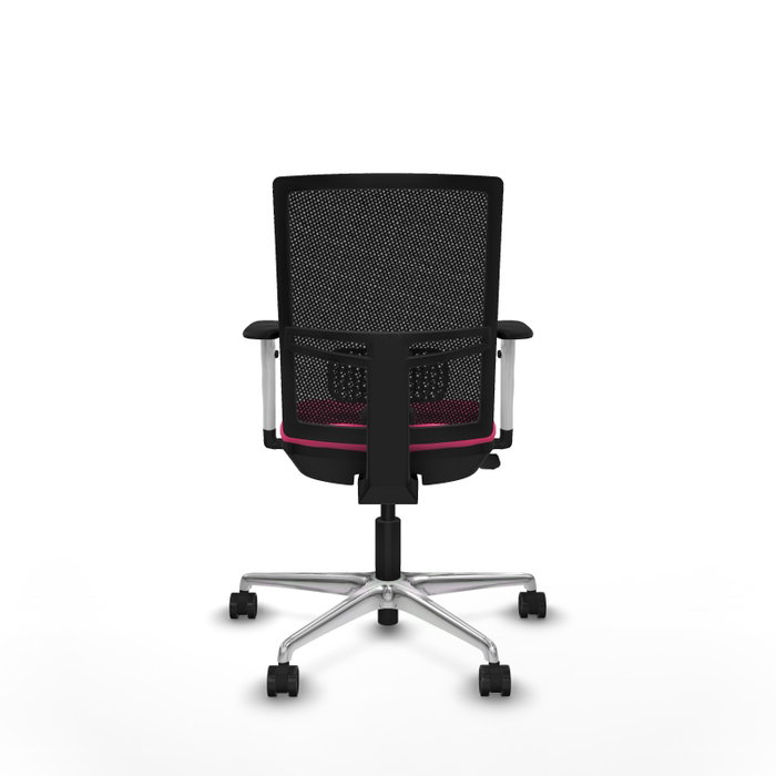 PIQUERAS Y CRESPO Silla de oficina Yunquera Rosa con mecanismo Sincro/Traslack