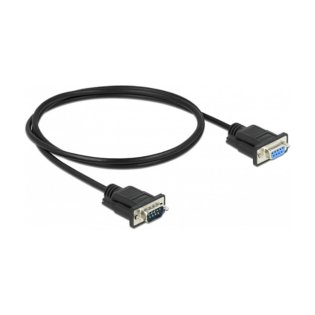 DeLOCK Cable Serie RS-232 D-Sub 9 Macho a Hembra 1 m