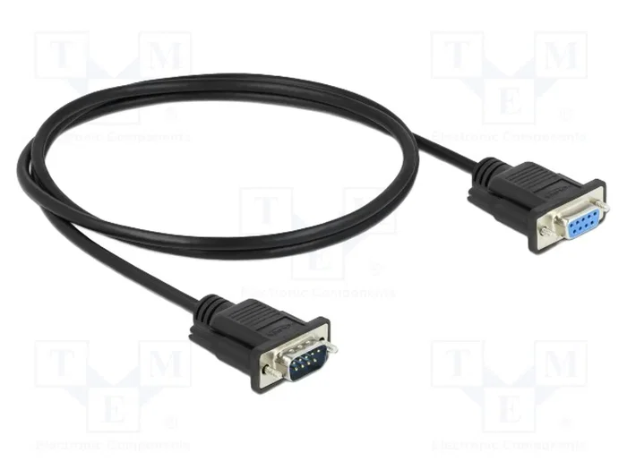 DeLOCK Cable de serie RS-232 D-Sub 9 macho a hembra 1 m, 86578 DeLOCK Cable de serie RS-232 D-Sub 9 macho a hembra 1 m, 86578