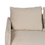 Sofá 2 Plazas Crema Tejido-Madera 160 X 95 X 85 cm